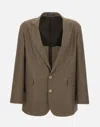 Emporio Armani Super 130's Wool Tobacco Blazer