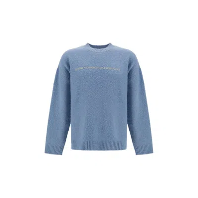 Emporio Armani Sweater In Blue