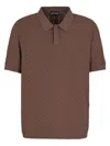 Emporio Armani Jacquard Knitted Polo Shirt