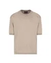 Emporio Armani Asv Lyocell-blend Plain-knit Jumper