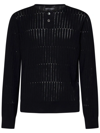 Emporio Armani Sweater In Black