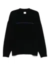 Emporio Armani Logo-print Sweater In Black