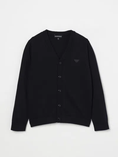 EMPORIO ARMANI SWEATER EMPORIO ARMANI KIDS COLOR NAVY,G69275045