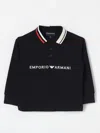 EMPORIO ARMANI POLO SHIRT EMPORIO ARMANI KIDS COLOR NAVY,F91162045