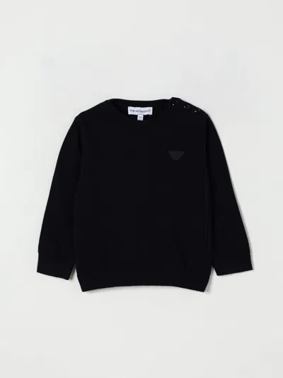 Emporio Armani Babies' Sweater  Kids Color Navy In Black