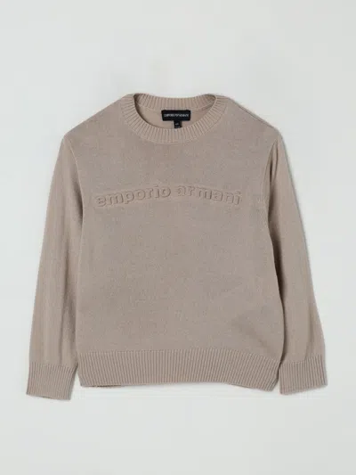Emporio Armani Sweater  Kids Color White In Brown