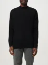 Emporio Armani Ribbed Crew-neck Sweater In Black