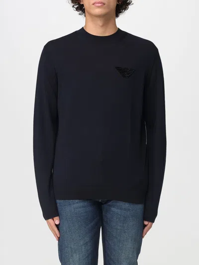 EMPORIO ARMANI SWEATER EMPORIO ARMANI MEN COLOR BLUE,434879009