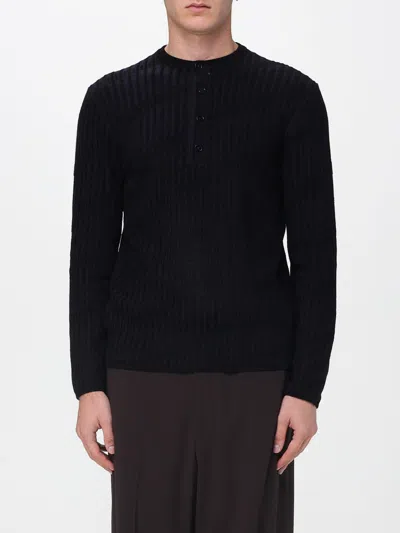 Emporio Armani Sweater  Men Color Blue In Black