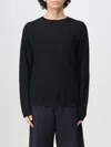 Emporio Armani Textured Blue Crewneck Sweater With Modern Wave Pattern In Blau