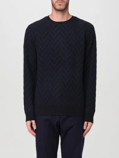 Emporio Armani Sweater  Men Color Blue In Blau