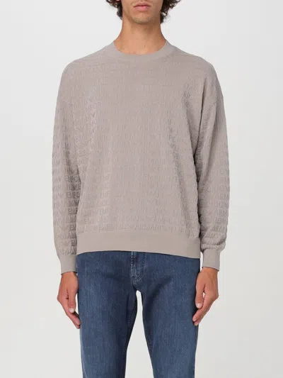 Emporio Armani Sweater  Men Color Grey In 灰色