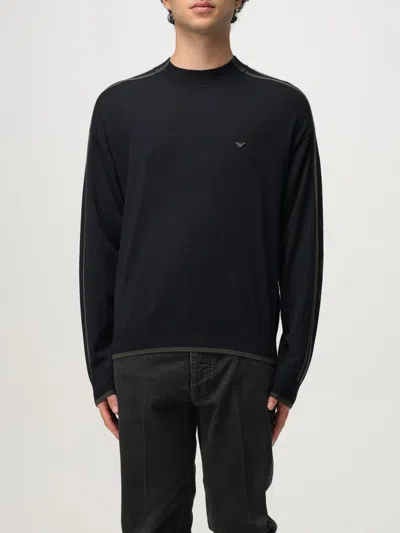 Emporio Armani Sweater  Men Color Navy In Blue