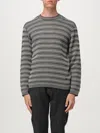 Emporio Armani Mens Navy French Oak Cabk Patterned Crewneck Knitted-wool Jumper In Blue