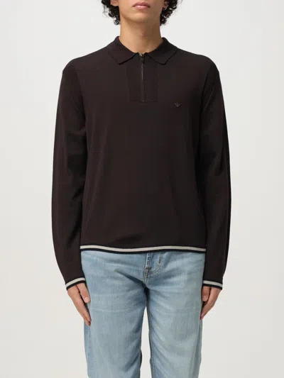 Emporio Armani Sweater In Brown