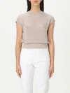 Emporio Armani Sweater  Woman Color Beige In Beige