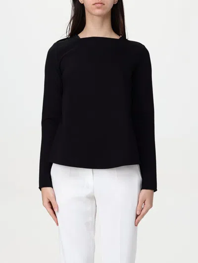 Emporio Armani Sweater  Woman Color Black In Gold