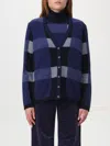 Emporio Armani Long-sleeved Knitted Cardigan In Bunt