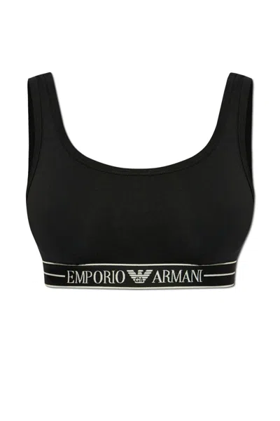 Emporio Armani Sweater With Crew Neck In Black