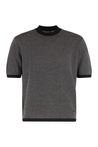 EMPORIO ARMANI EMPORIO ARMANI SWEATER WITH SHORT SLEEVES