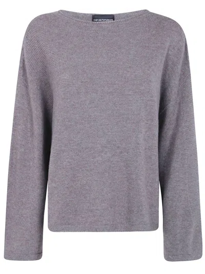 Emporio Armani Sweater Wool Cashmere In Gray