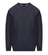 Emporio Armani Navy Blue Crewneck Jumper