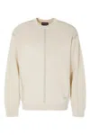 Emporio Armani Sweater In Wool Blend In Neutral