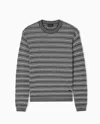 Emporio Armani Mens Navy French Oak Cabk Patterned Crewneck Knitted-wool Jumper In Multi