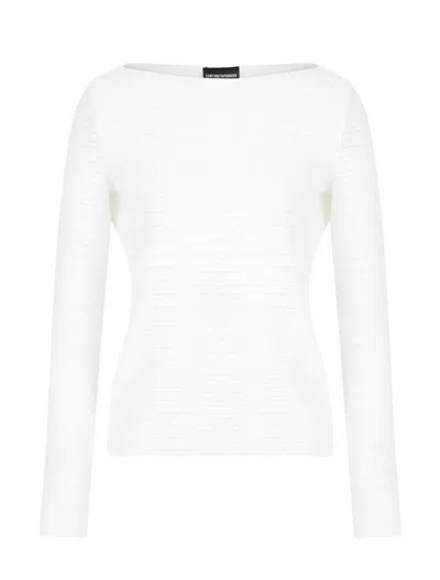 Emporio Armani Sweaters In White