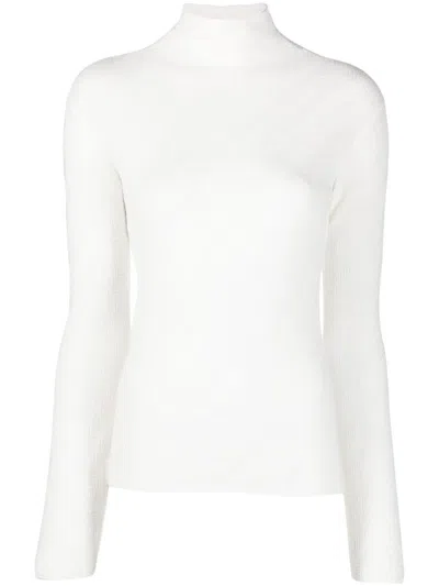 Emporio Armani Sweaters In Bianco Caldo