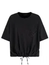 Emporio Armani Supima-jersey T-shirt With Logo Patch Pocket In Black