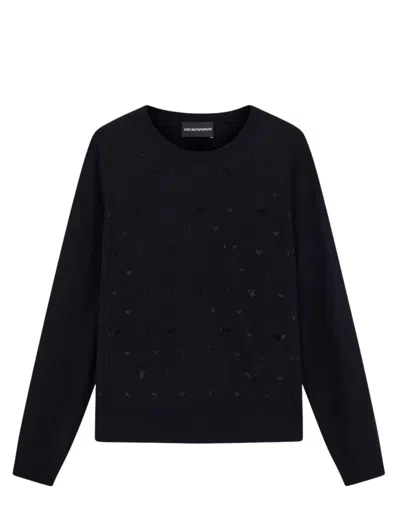 Emporio Armani Sweaters In Black