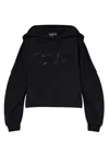 Emporio Armani Logo-print Cotton Hoodie In Black