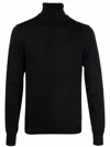 Emporio Armani Turtleneck Sweater In Black