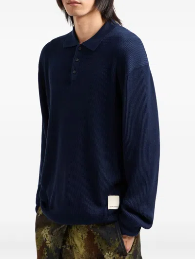 Emporio Armani Sweaters In Blue