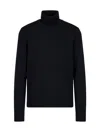 Emporio Armani Turtleneck Sweater In Blue