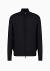 Emporio Armani Harrington Jacket In Blue