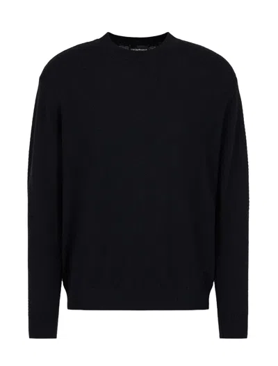 Emporio Armani Sweaters Blue