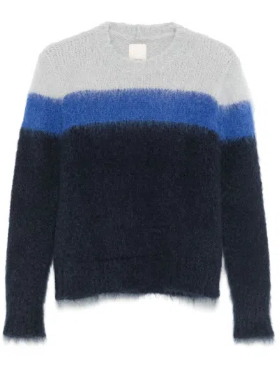 Emporio Armani Sweaters In Blue