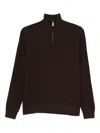Emporio Armani Sweaters Brown In Black