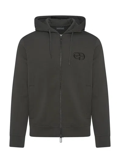 Emporio Armani Sweaters In Charcoal