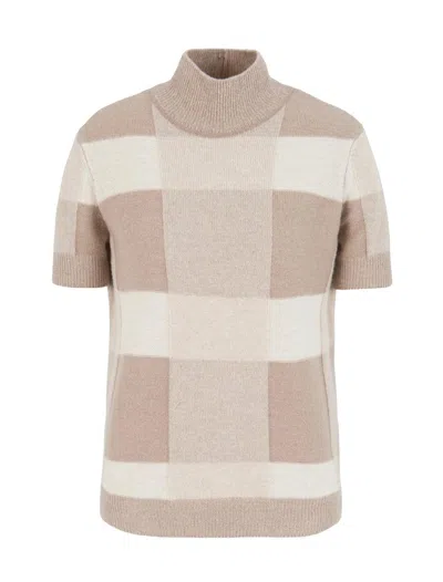 Emporio Armani Sweaters In Fancy Beige