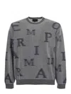 Emporio Armani Sweaters In Grigio/blu Scuro