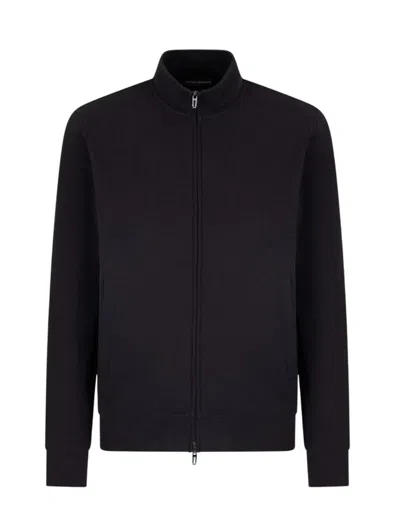 Emporio Armani Harrington Jacket In Iconico 0920 Blu Nav