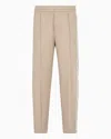 Emporio Armani Sweatpants In Beige