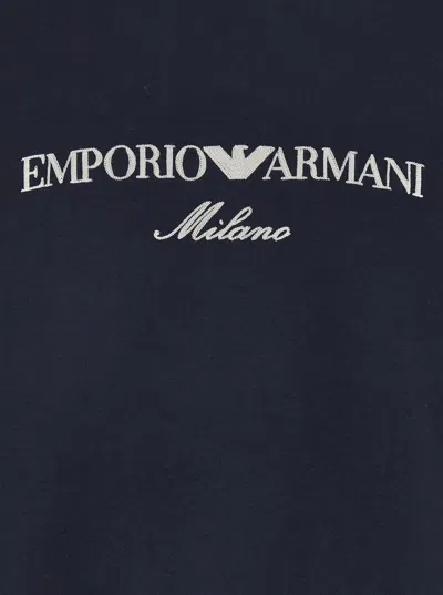 Emporio Armani Sweatshirt In Blue