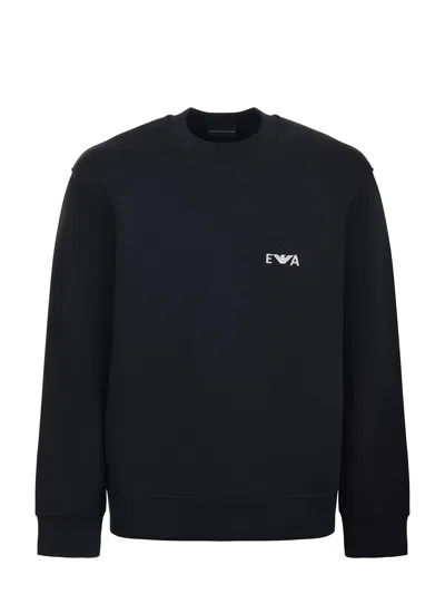 Emporio Armani Sweatshirt In Blue