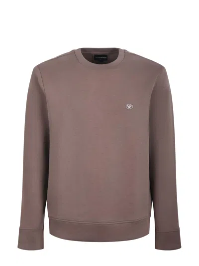 Emporio Armani Sweatshirt In Brown