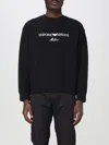 Emporio Armani Embroidered-logo Sweatshirt In Schwarz 1