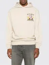 Emporio Armani New York Capsule Collection Eat Nyc Print Jersey Hooded Sweatshirt In Neutral